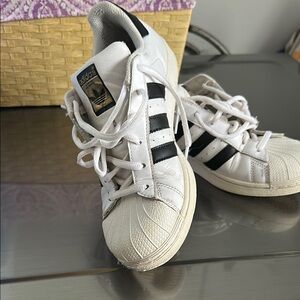 Adidas White and Black Sneakers